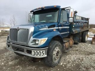 2007 International 7400 T/A Gravel Truck c/w DT466, Auto. Air Ride Susp., 11R22.5 Tires. S/N 1HTWGAARX7J472786. Note: Not Running, Requires Repair.