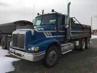 2001 International 9200 Eagle T/A Gravel Truck c/w Cat C12, 8 Spd, Air Ride Susp., 11R24.5 Tires. S/N 2HTCEAXR51C092566.