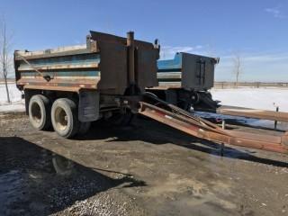 2001 Renn 14' Gravel Trailer c/w Spring Susp, 11R24.5 Tires. S/N 2R9EAP1D811641136.