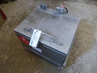 Service Truck 12 Volt Stainless Steel Parts Washer w/ Roller Slide out Mounts, Anti Splash Basin