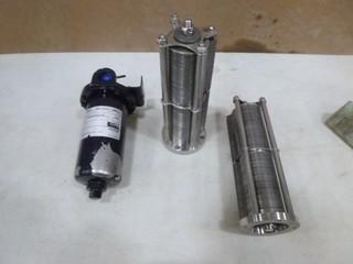 (2) 3M Purification Filter Elements, Part 70-0200-8163-7, (1) Cuno Filter Housing, Model G, 125 PSI, Cat # 13018-26 (E2-5-1)