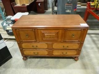 Decorative Chests or Dressers, (1) 52" H x 38"W x 18" D, (1) 36"H x 50" W x 21" D (E1-4-3)