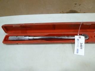 (1) Proto 1/2" Drive Torque Wrench, Model 6016, 150lbs