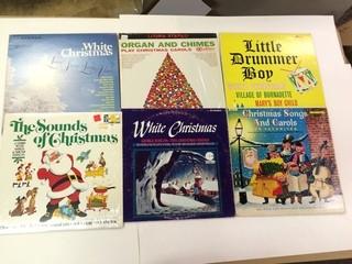 6 Christmas Assorted Vinyl's.