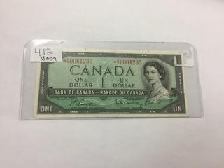 Canada 1954 One Dollar Replacement *H/Y 0061235