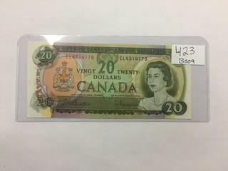 Canada 1969 Twenty Dollar Note EL4514170