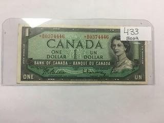 Canada 1954 One Dollar Replacement *BM0374446