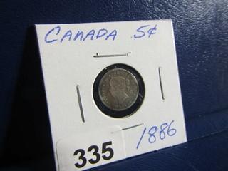 Canada Five Cents 1886