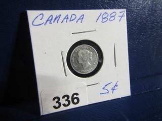 Canada Five Cents 1887