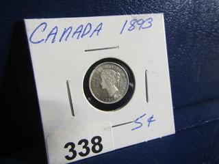 Canada Five Cents 1893