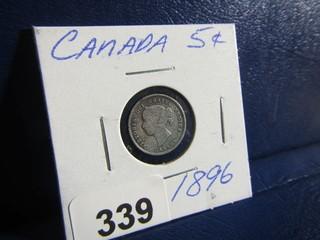 Canada Five Cents 1896