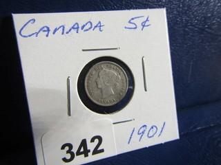 Canada Five Cents 1901