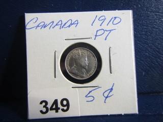 Canada Five Cents PT 1910