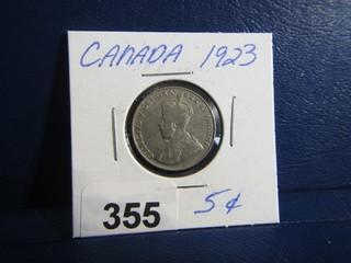 Canada Five Cents 1923