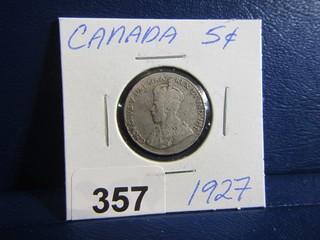 Canada Five Cents 1927