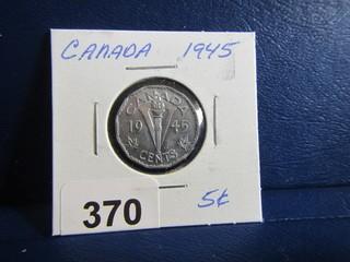 Canada Five Cents 1945