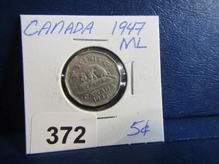 Canada Five Cents 1947 ML