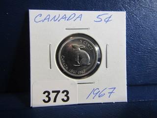 Canada Five Cents 1967