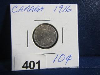 Canada Ten Cents 1916