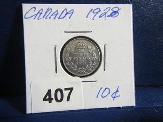 Canada Ten Cents 1928