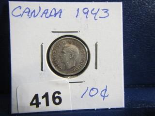 Canada Ten Cents 1943