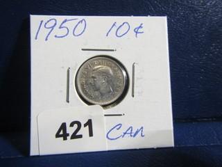 Canada Ten Cents 1950