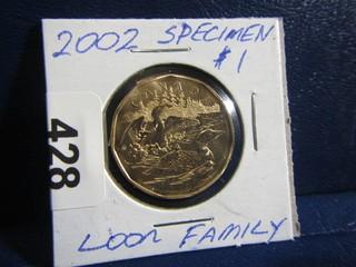 Canada Special Loonie 2002 Loon Family