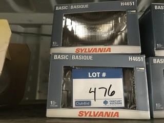 (2) Sylvania H4651 Headlights.