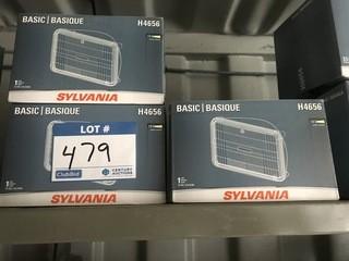 (3) Sylvania H4656 Headlights.