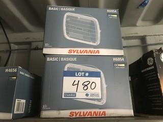 (2) Sylvania H6054 Headlights.