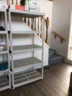 Plastic Shelving Unit.