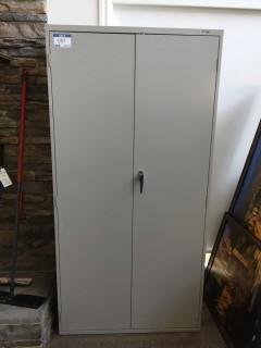 2-Door Metal Locking Storage Cabinet.