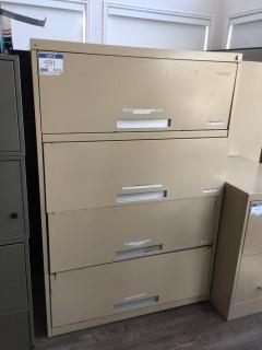 4-Drawer Metal Wide Filing Cabinet.