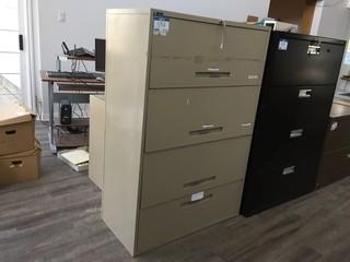 4-Drawer Metal Wide Filing Cabinet.