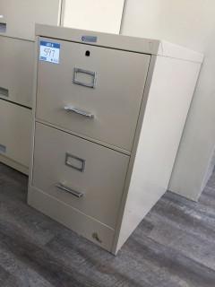 2-Drawer Metal Filing Cabinet.