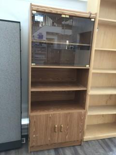 Storage Cabinet w/ Glass Doors.