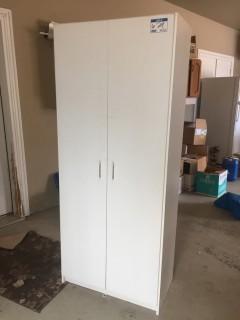 6' Wood Storage Cabinet.