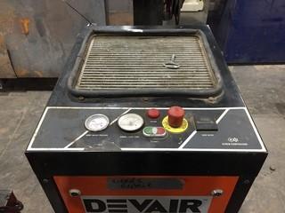 Devair DSC-10 Air Compressor Showing 113 Hours. Requires Repair.