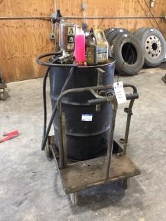 Ram Air Powered Oil Dispenser c/w Cart.