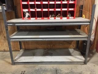 Metal Shelf 4'x3'x18".