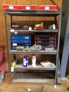 Metal Shelving 4' x 6' x 18". (CONTENTS NOT INCLUDED)