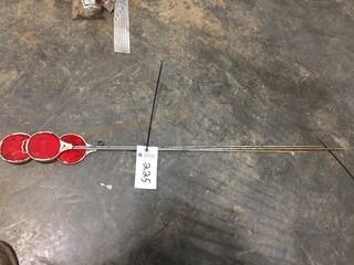 Lot of (3) Reflective Red Stakes.