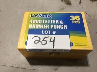 Lynda 4mm Letter and Number Punch.