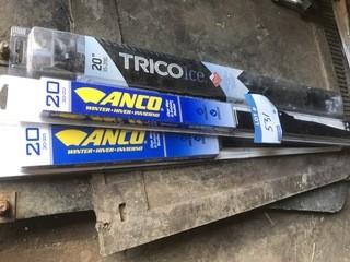 (3) Anco Winter Blade 20" Wiper.