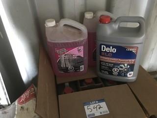 (5) 1 Gal Jugs Antifreeze (2) 1 Gal Washer.