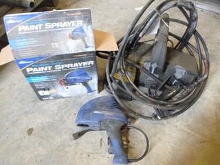 (2) Electric Paint Sprayers, (1) Used Air Paint Sprayer (F1)