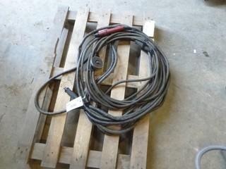 (1) 50' Welding Cable, (1) 30' Welding Cable, C/w Stingers and Ground (NF-15)