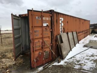 40' High Cube Storage Container. S/N MLCU 4811680.