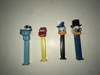 Lot of (4) Pez Dispensers.