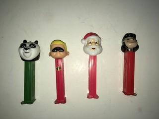 Lot of (4) Pez Dispensers.